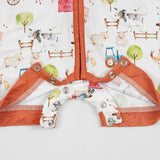Farm Buddies Half Sleeves Zipper Romper