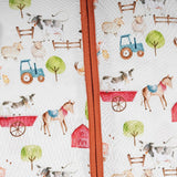 Farm Buddies Half Sleeves Zipper Romper