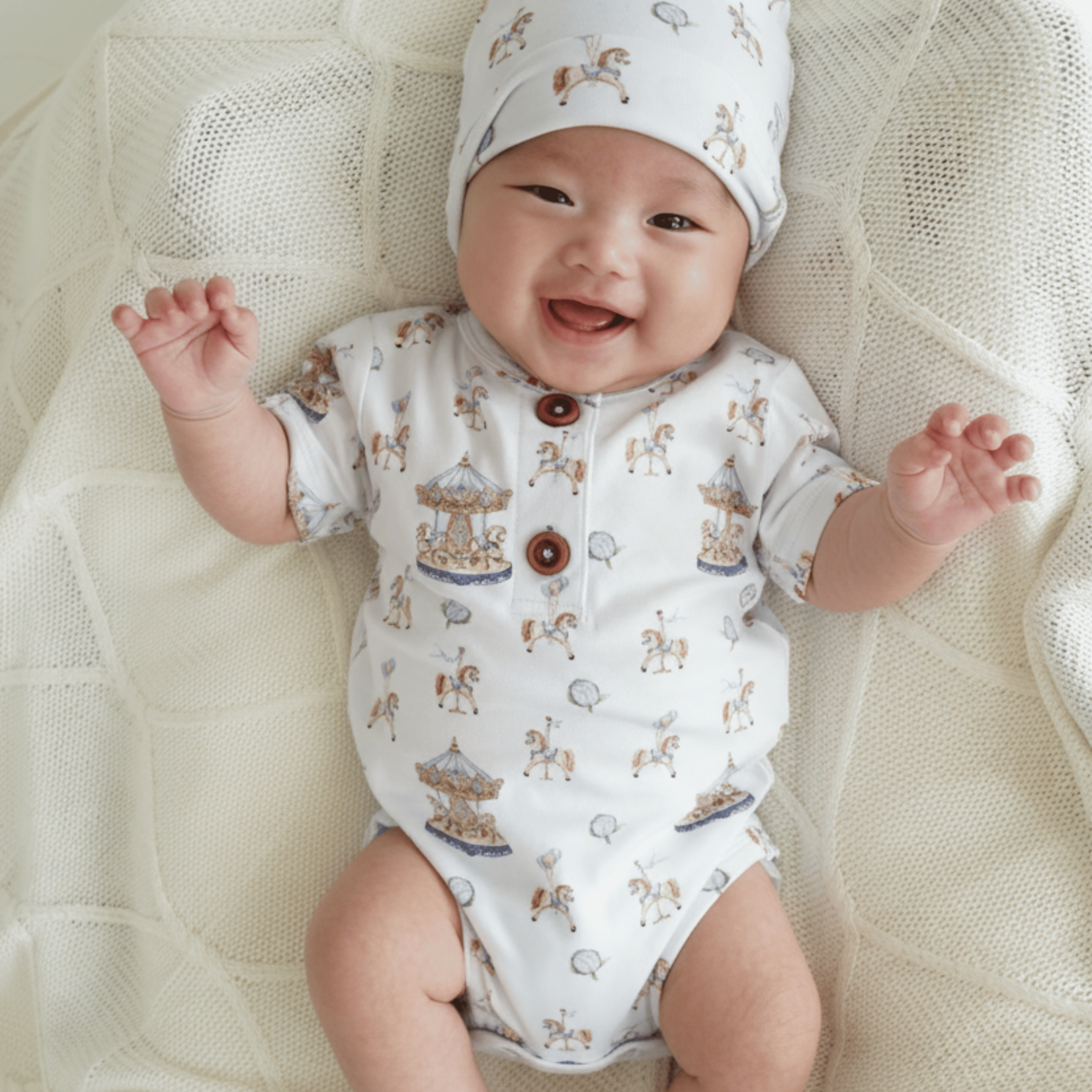 Carousel Blue Onesie