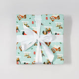 Puppy Love Blue Bamboo Hooded Towel