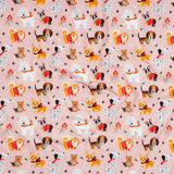 Puppy Love Pink Bamboo Hooded Towel