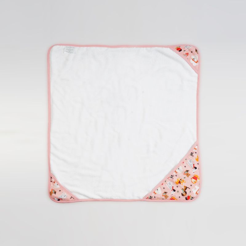 Puppy Love Pink Bamboo Hooded Towel