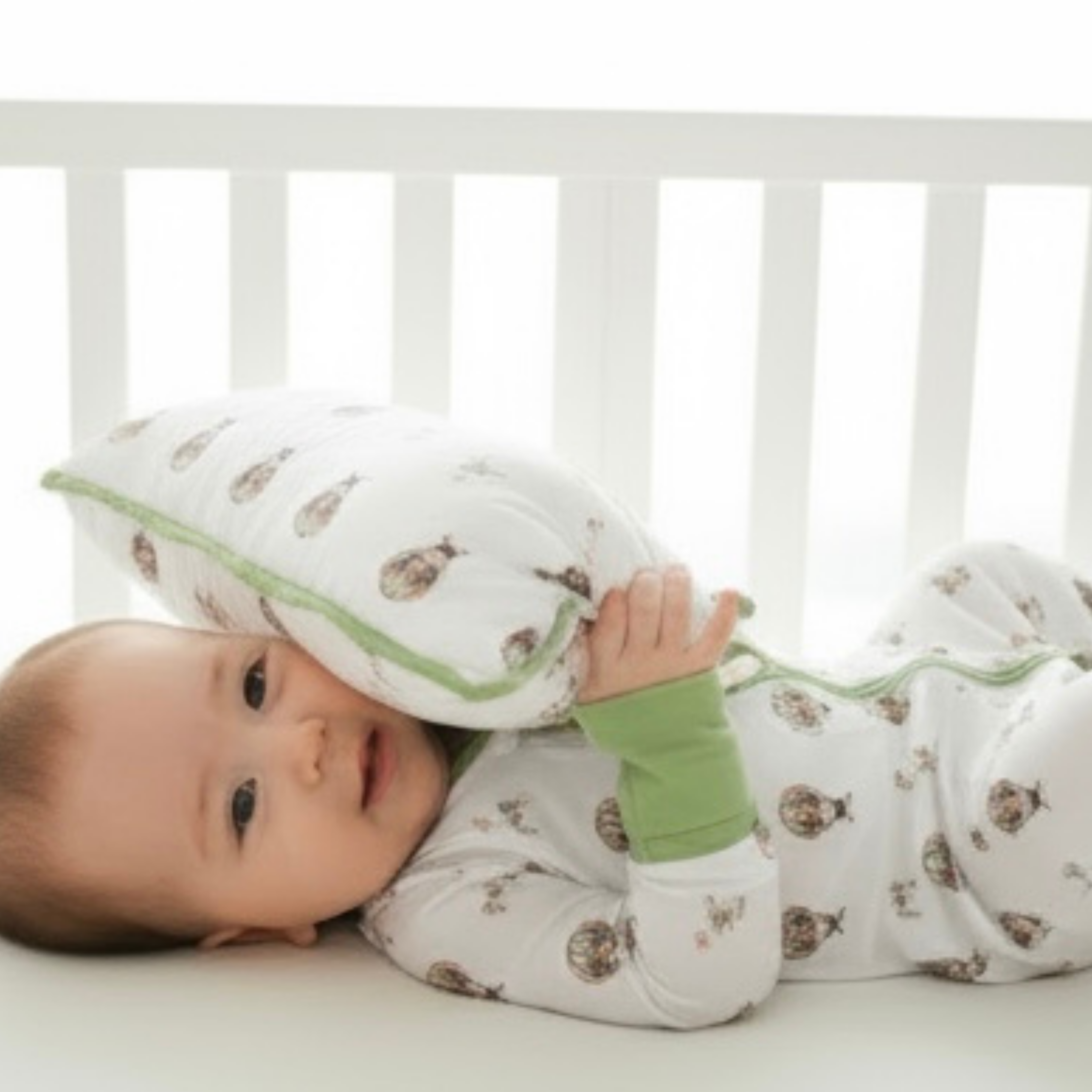 Owl Voyage Bamboo Baby Pillow