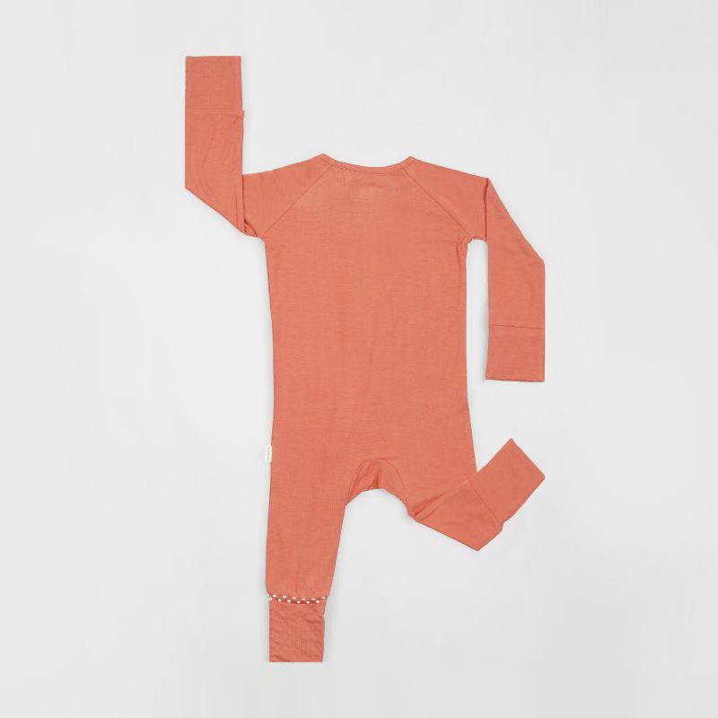 Copper Kiss Long Sleeves Zipper Romper