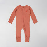 Copper Kiss Long Sleeves Zipper Romper