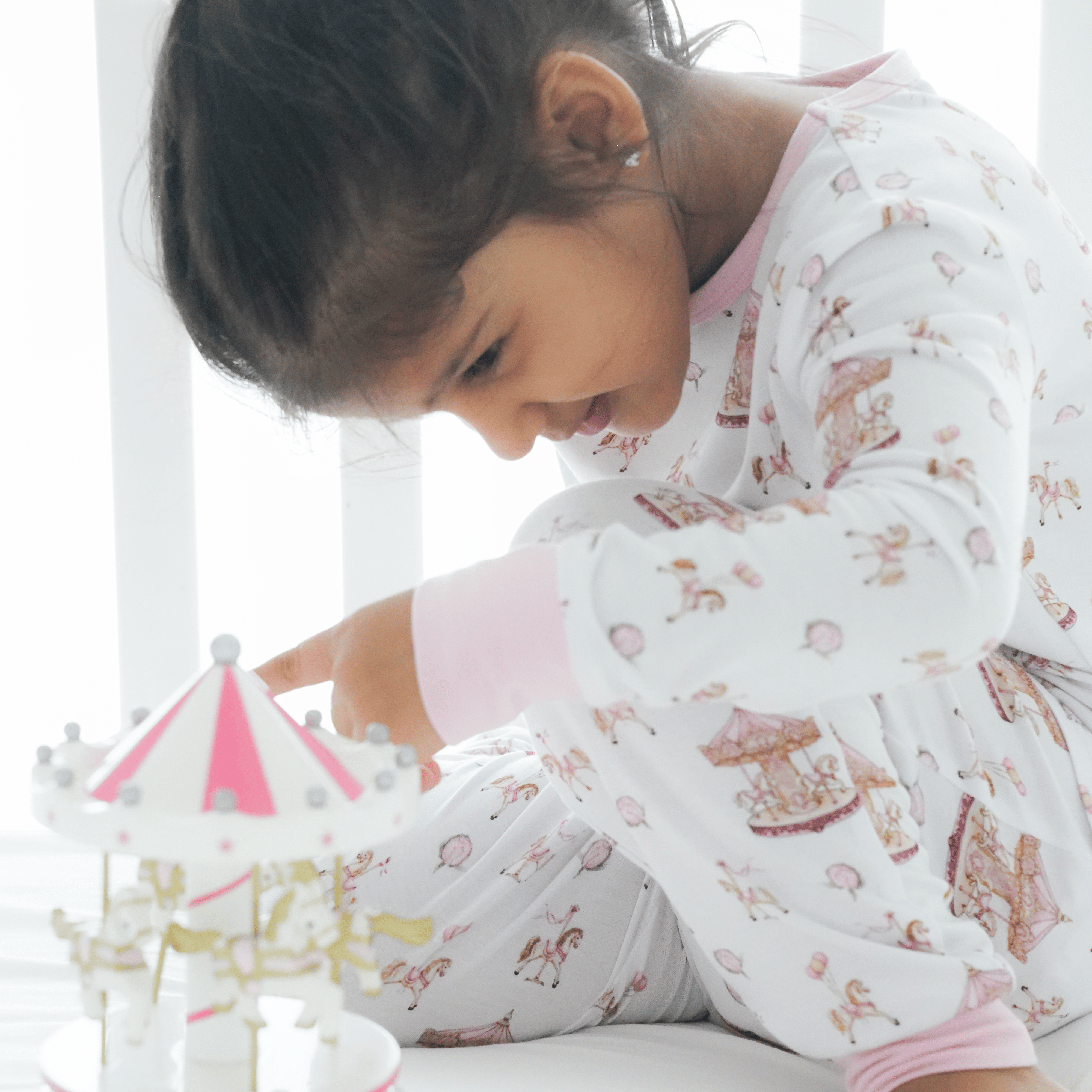 Carousel Rose Pajama Set