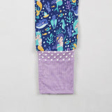 Mermaid Dreams Long Sleeves Zipper Romper