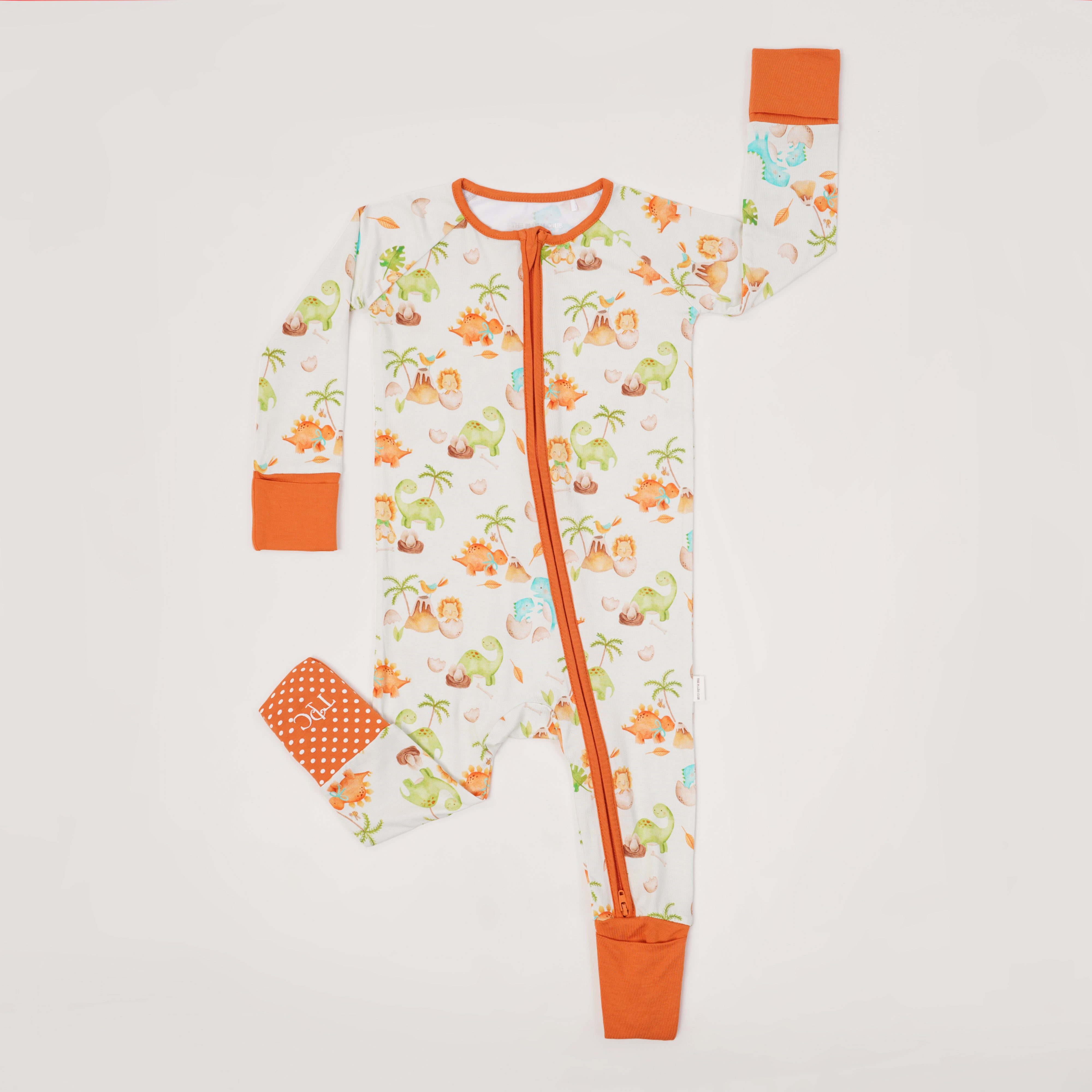 Darling Dino-Knit Romper