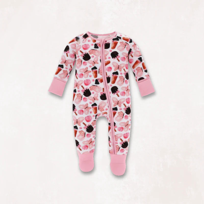 Butterchoc Long Sleeves Zipper Romper