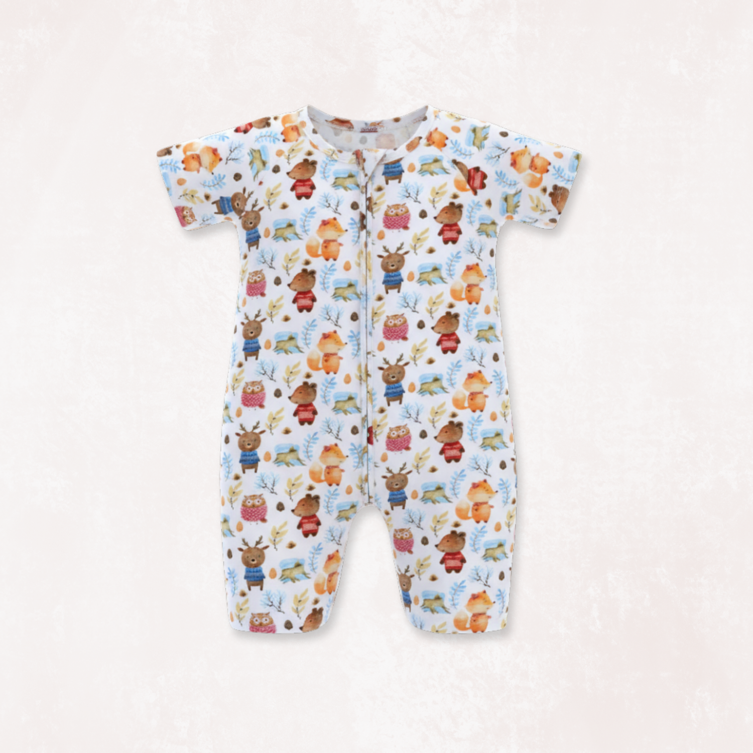 Nordicwild Half Sleeves Zipper Romper