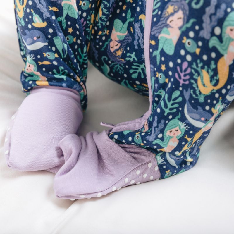 Mermaid Dreams Long Sleeves Zipper Romper