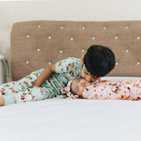 Puppy Love Pink Swaddle Blanket and Headband Set