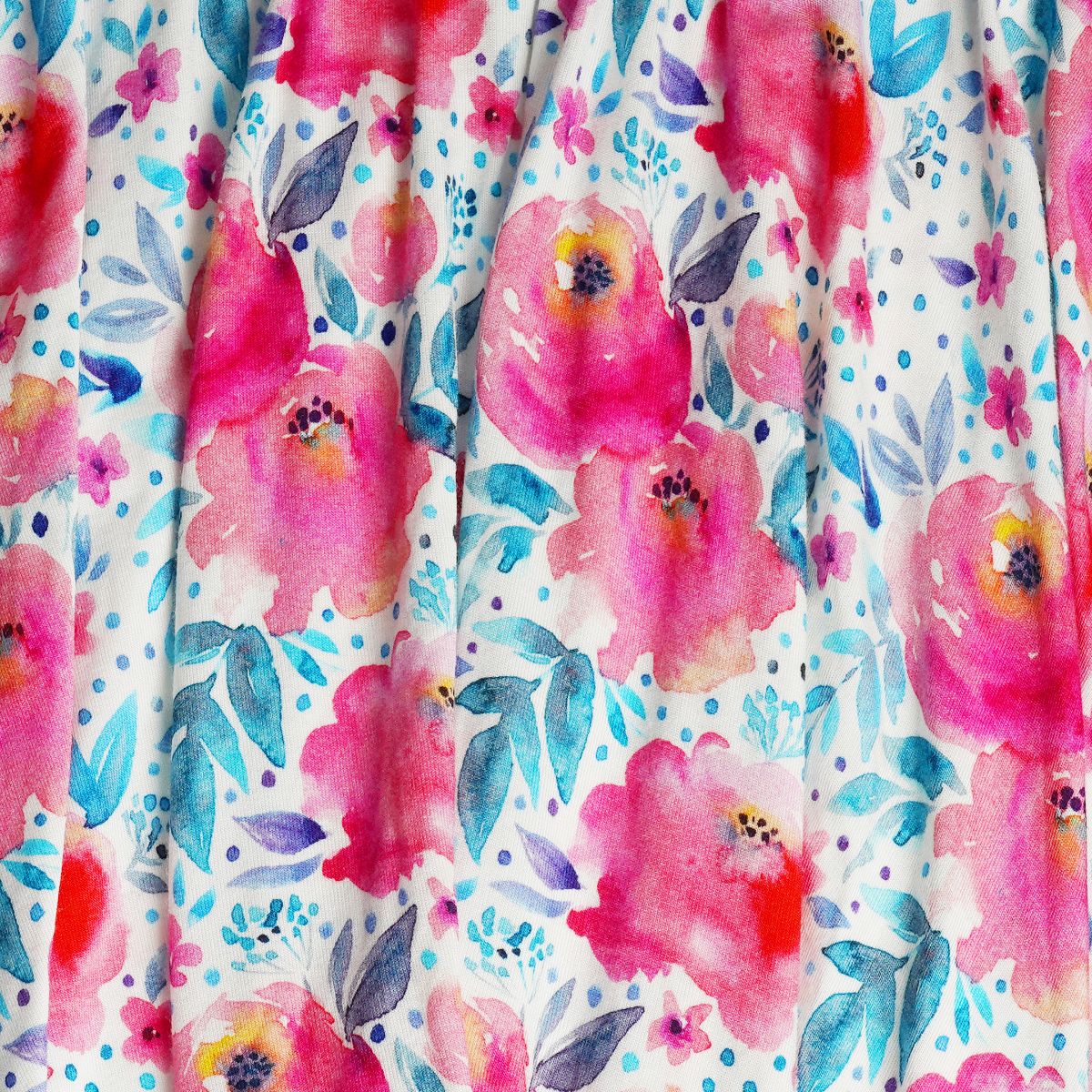 Pink Rose Bodysuit Twirl Dress