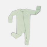 Signature Long Sleeves Zipper Romper (Mint Green)