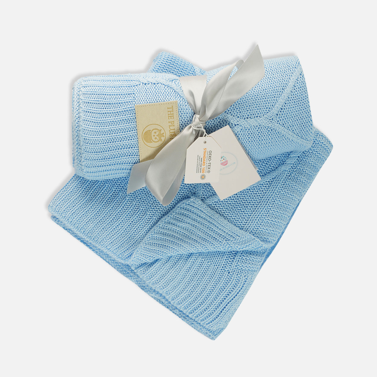 Organic Bamboo Baby Boy Blanket Duo Set - Blue