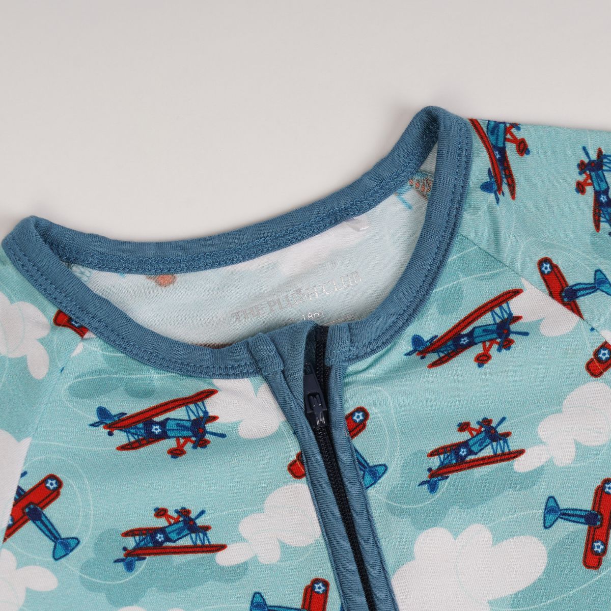 Jet Set Go Half Sleeves Zipper Romper