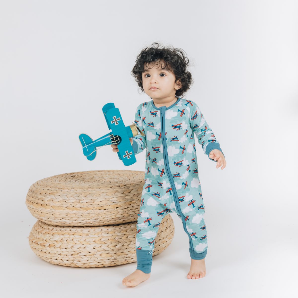 Jet Set Go Long Sleeves Zipper Romper