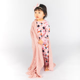 Mistyrose Organic Bamboo Knit Blanket