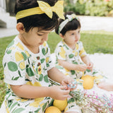 Lemon Angel with Buttons & Frills |PJ Set
