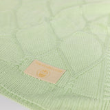 Pistachio Organic Bamboo Knit Blanket