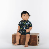 Cycle Safari Half Sleeves Zipper Romper