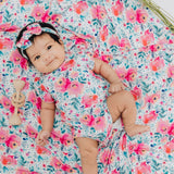 Pink Rose Newborn Onesie