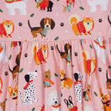 Puppy Love Pink Bodysuit Twirl Dress