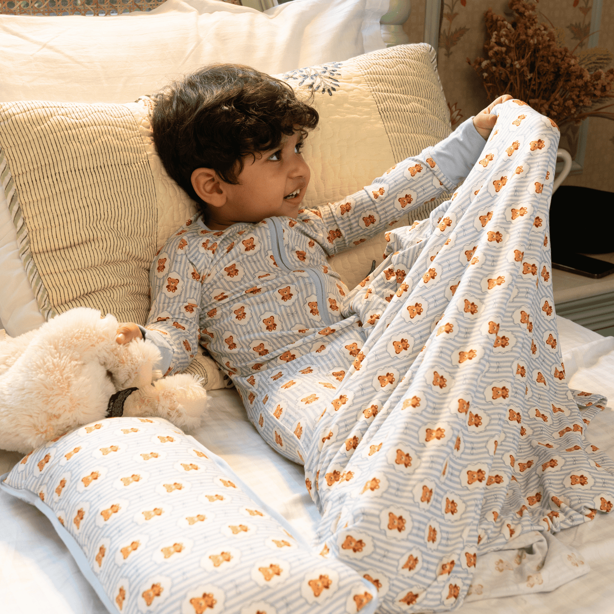 Teddy Tales  Long Sleeves Zipper
