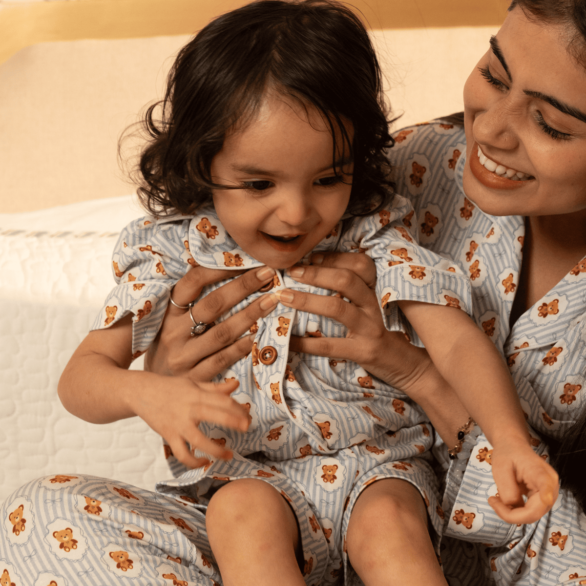 Teddy Tales Half PJ Set