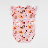 Puppy Love Pink Newborn Onesie