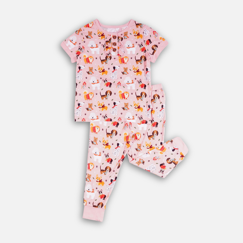 Puppy Love Pink PJ Set