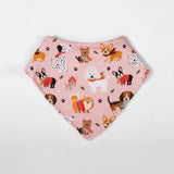 Puppy Love Pink Bandana Baby Bib