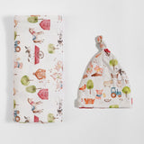 Farm Buddies Swaddle and Hat Set