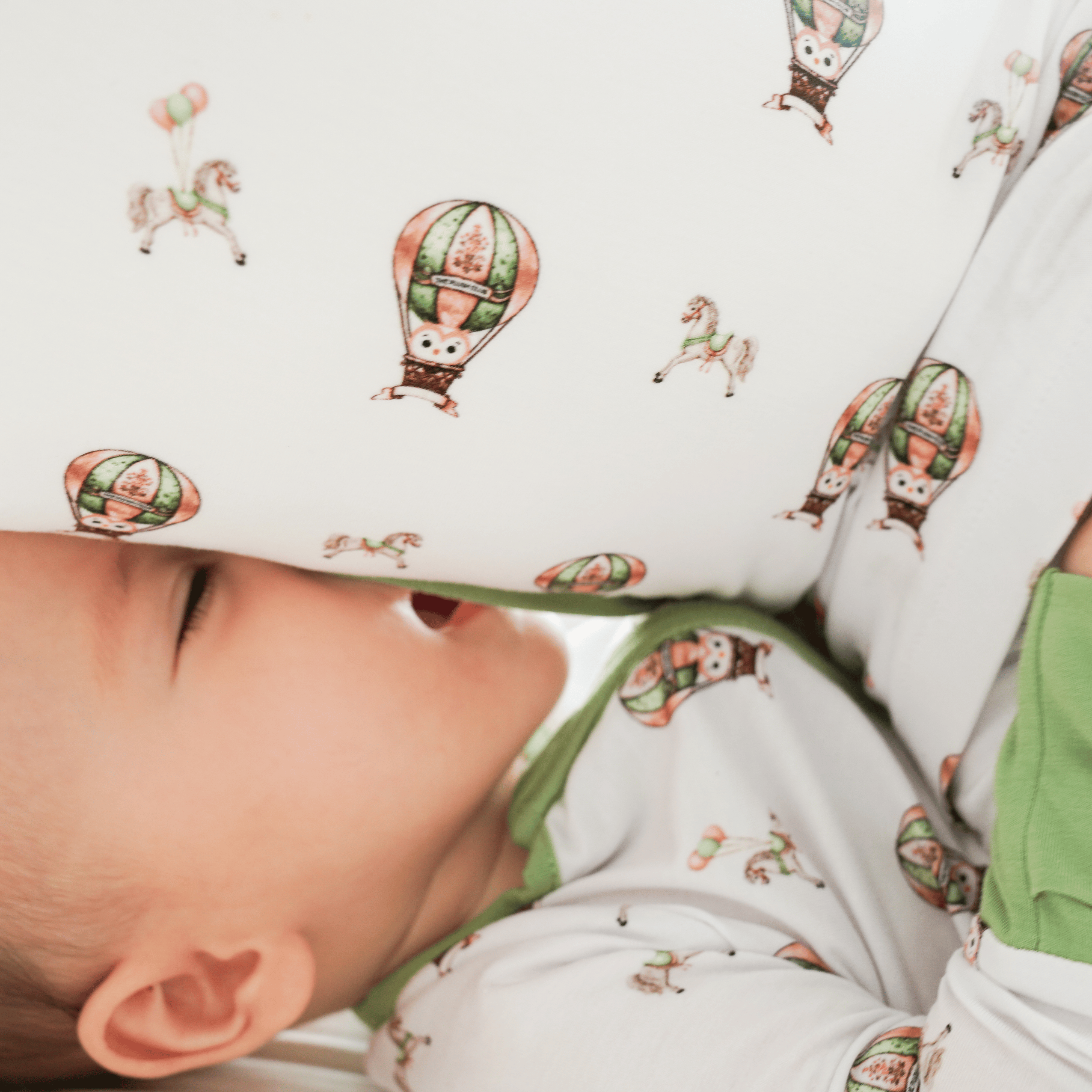 Owl Voyage Bamboo Baby Pillow