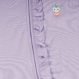 Lilac Blossom Long Sleeves Zipper Romper