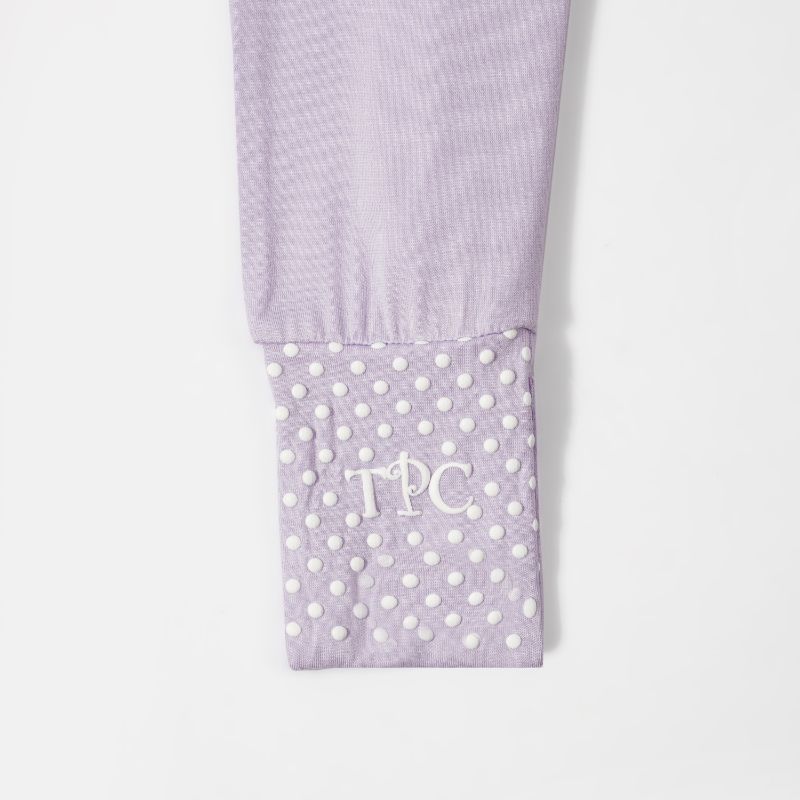 Lilac Blossom Long Sleeves Zipper Romper