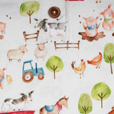 Farm Buddies Swaddle and Hat Set