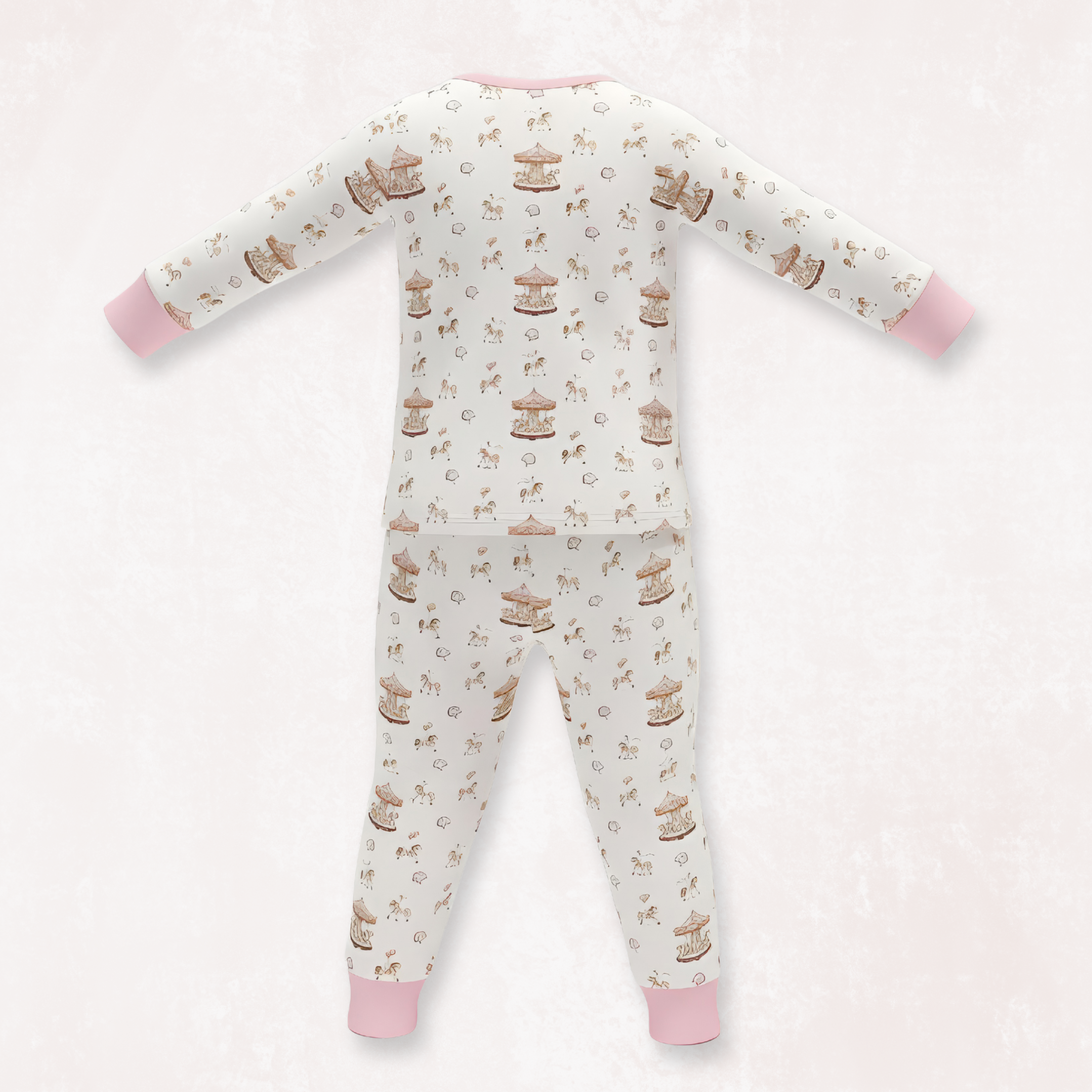 Carousel Rose Pajama Set