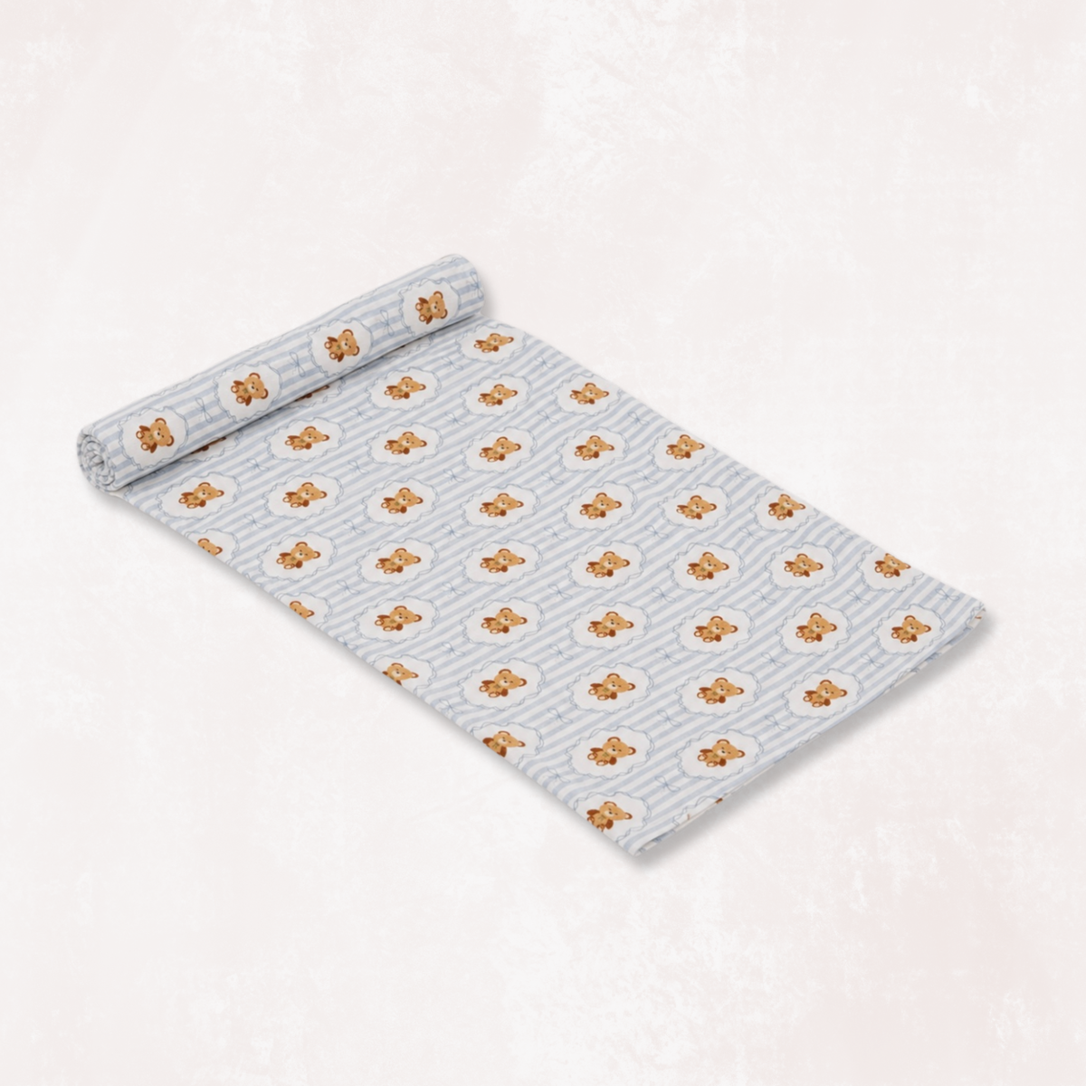 Teddy Tales Swaddle and Beanie Set