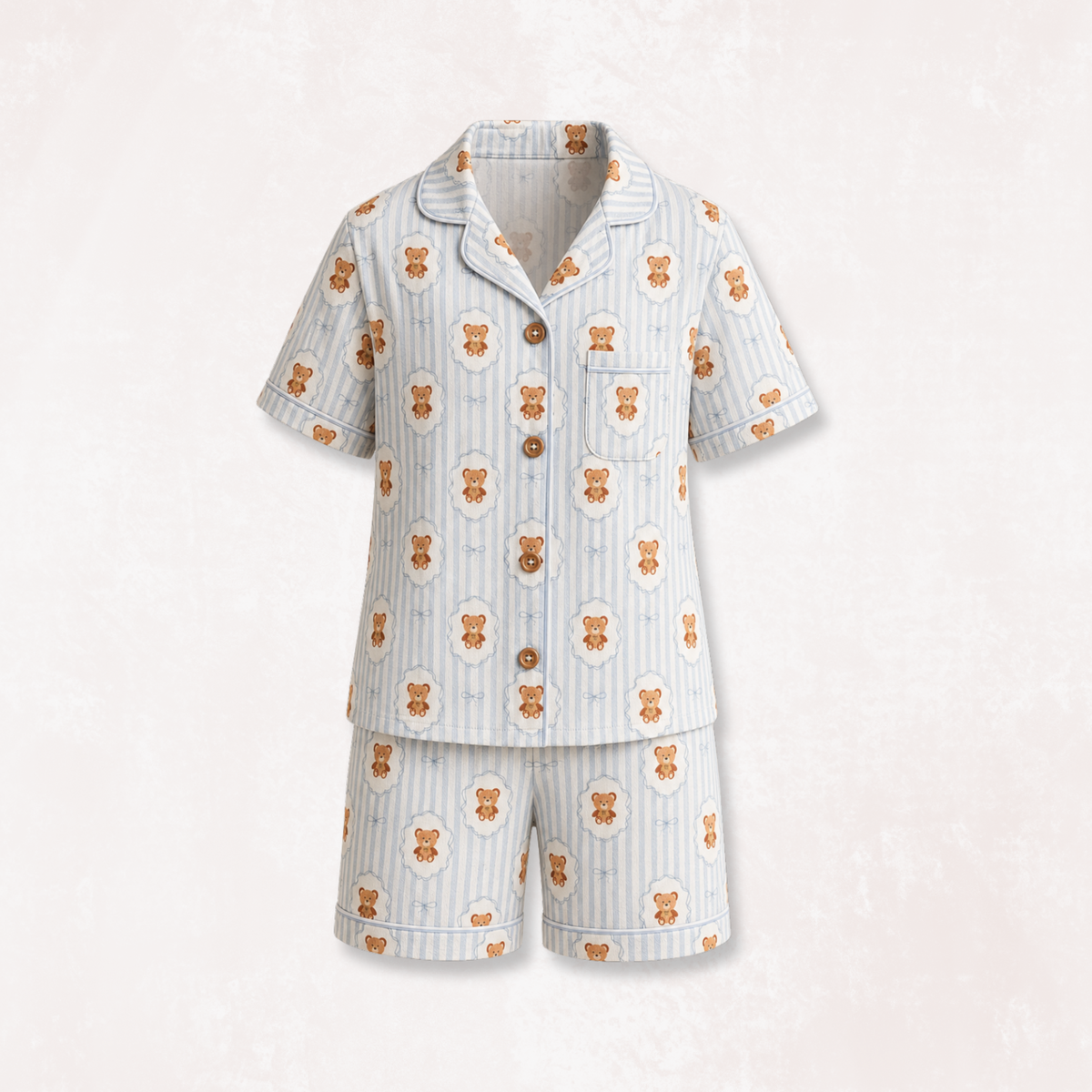 Teddy Tales Half PJ Set