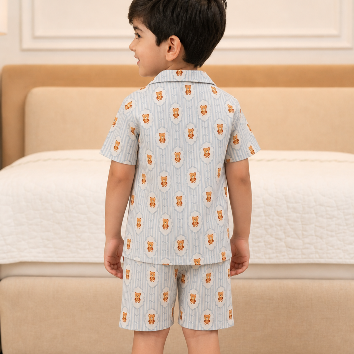 Teddy Tales Half PJ Set