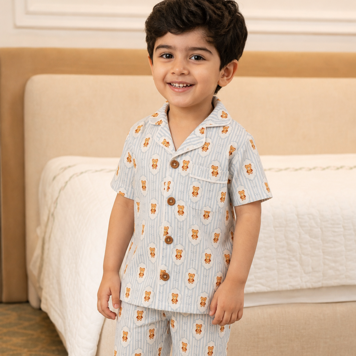 Teddy Tales Half PJ Set