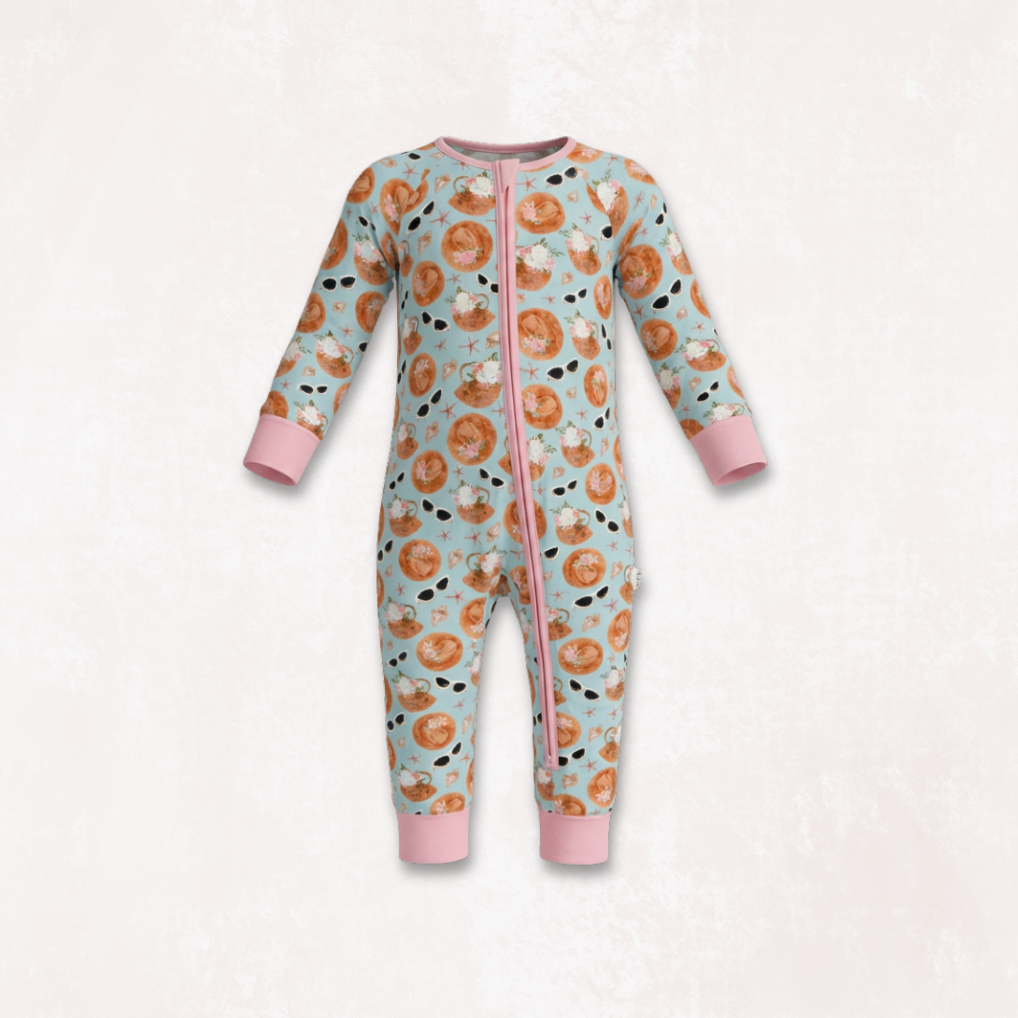 Hamptons Long Sleeves Zipper Romper