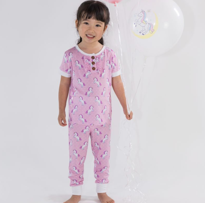 Puppy Love Pink & Unicorn Wonderland Pajama Set Combo