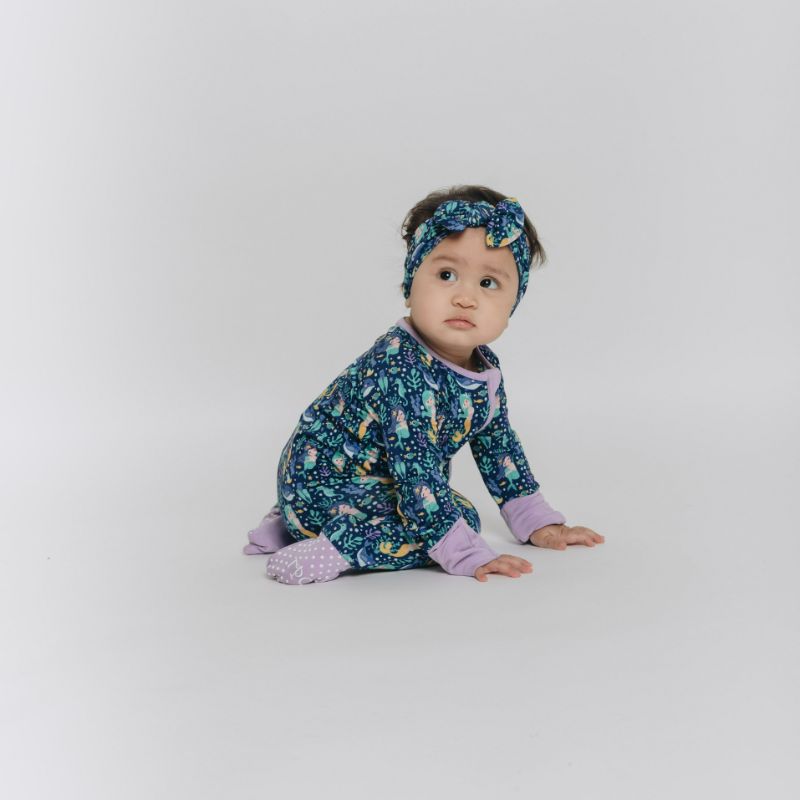 Mermaid Dreams Long Sleeves Zipper Romper