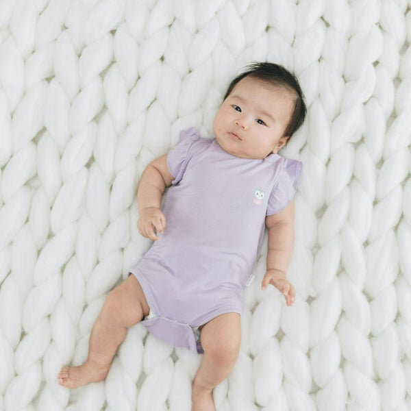 Lilac Blossom Newborn Onesie