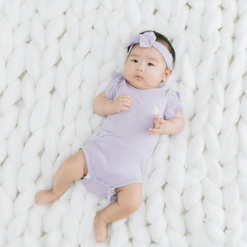 Lilac Blossom Newborn Onesie