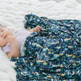 Mermaid Dreams Swaddle Blanket and Headband Set