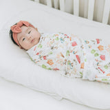 Farm Buddies Swaddle and Hat Set