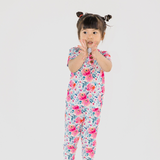 Pink Rose with Buttons & Frills PJ Set